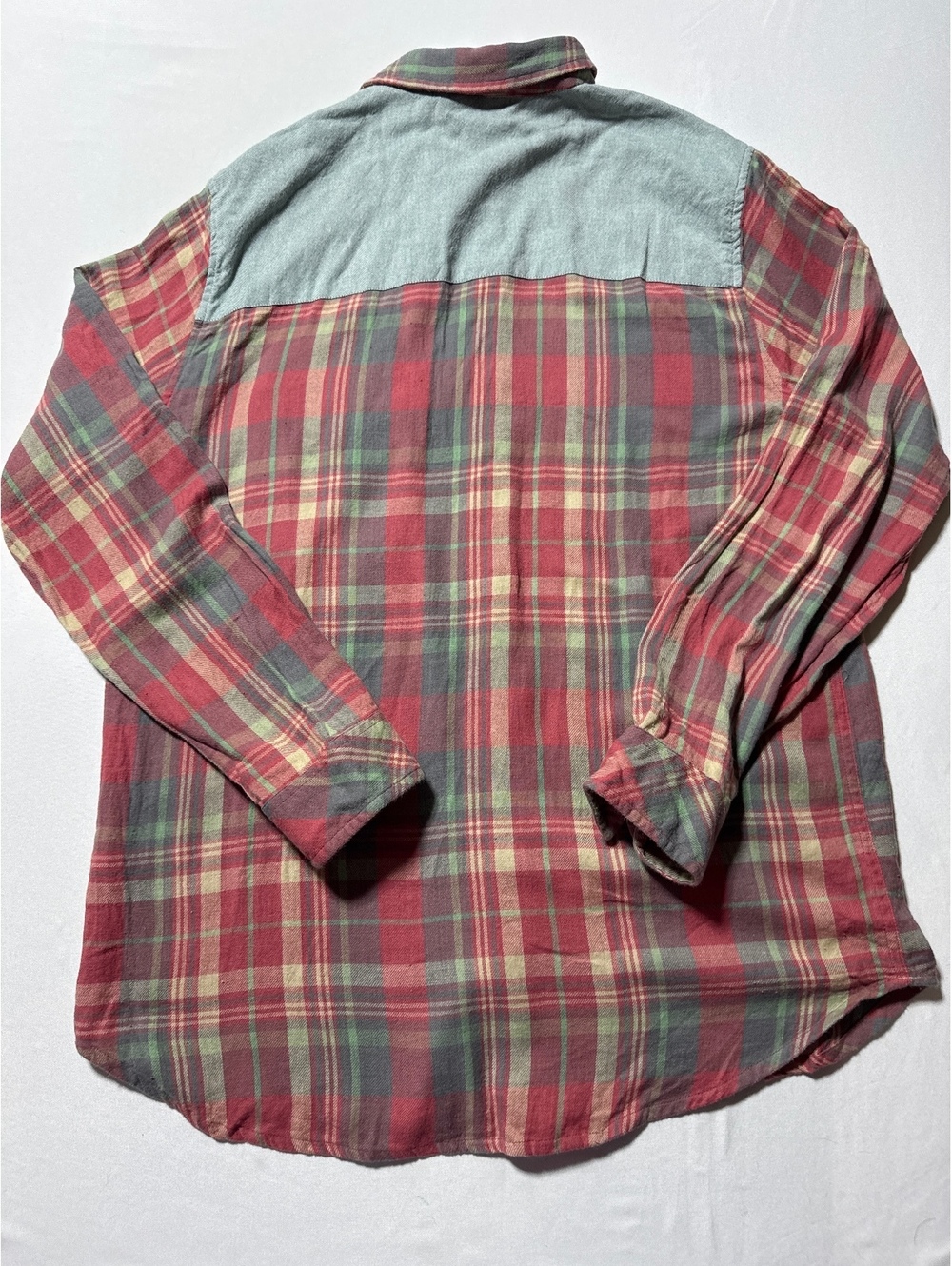Topshop Classic Plaid Button-Up Shirt Size US 6 - Cottony Fl - Picture 5 of 6